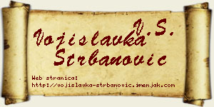 Vojislavka Štrbanović vizit kartica